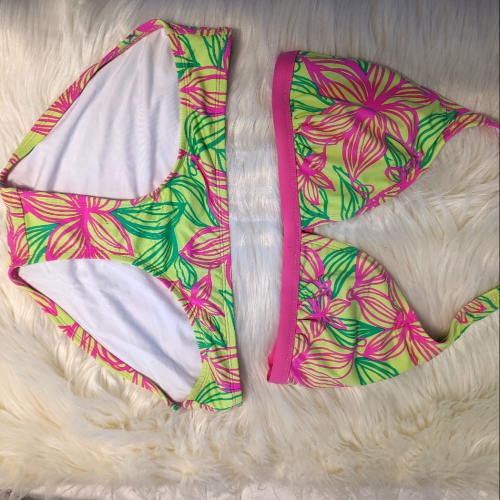 Lilly Pulitzer Floral Bikini Size 12